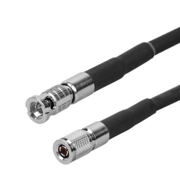 兆龙 CoaXPress工业相机高柔电缆组件，ZL7404A275 DIN-M直型/HD-BNC-M直型 黑 售卖规格：10米/根