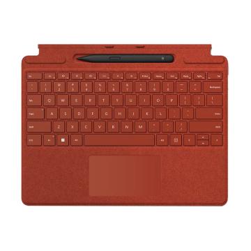 微软/Microsoft 平板电脑键盘盖+笔套装，Surface Pro9  波比红 售卖规格：1台