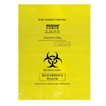 比克曼生物 耐高温生物安全袋（PE复合膜材质），黄色，61*81cm，50个/袋，10袋/箱，110107016 售卖规格：1袋
