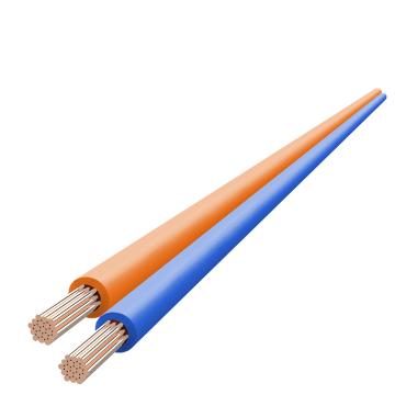 兆龙 非屏蔽铜芯聚氯乙烯绝缘绞型连接用软电线，ZL5502995217 RVS-2×0.5mm2-红/蓝 售卖规格：500米/根