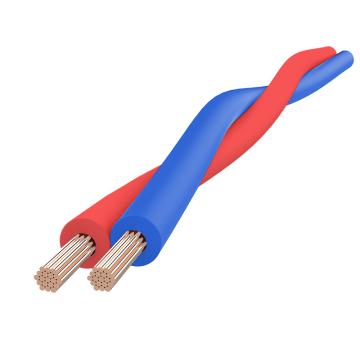 兆龙 非屏蔽铜芯聚氯乙烯绝缘绞型连接用软电线，ZL5502666 蓝/红，200米 RVS-2×1mm²-蓝/红 售卖规格：200米/根