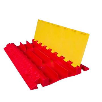 嘉辽 三线槽减速带( 大号红黄色)95×48.5cm，EJTXC3653