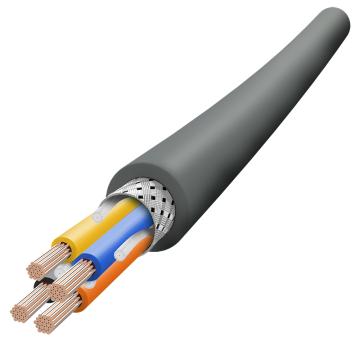 兆龙 聚氯乙烯护套屏蔽软电缆,RVVP-6G×0.75mm2-PVC-黑色，500米
