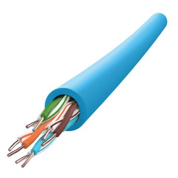 兆龙 CAT5E超五类非屏蔽无氧铜芯网线,U/UTP-CAT5E-4P-PVC蓝色，305米