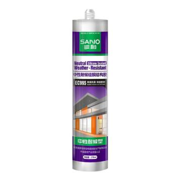 三和/SANVO 中性耐候结构密封胶，EC995 透明，24支/箱（替代TB995） 售卖规格：260克/支