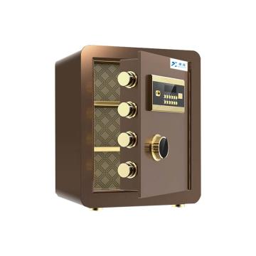 臻远 全钢实心防盗保险柜，ZY-BXGB-38 高45cm密码款咖啡金色 售卖规格：1台