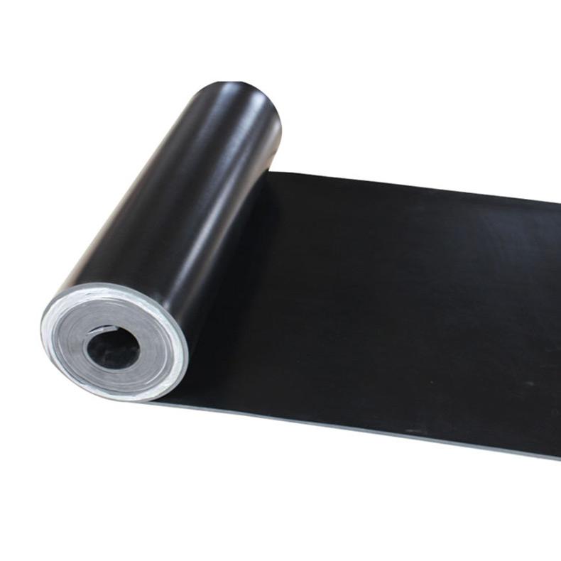 华泰 耐高压光面平面绝缘垫，5mm厚 1.2m宽 5米/卷 黑色，10kv 售卖规格：5米/卷