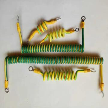 佳鑫铜业 光伏接地线,黄绿相间bvr,4平方全长50cm螺旋，线鼻子 8mm