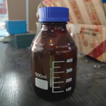 博美 棕色玻璃取样瓶，中性蓝盖试剂瓶（茶）500ml，48个/箱