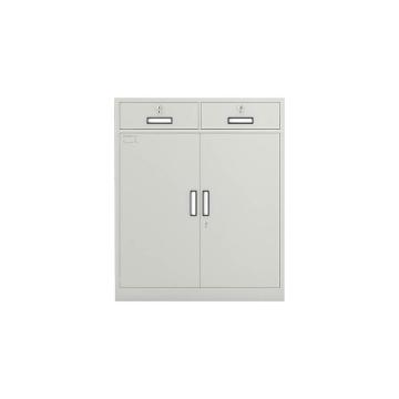 臻远 二斗下节资料柜文件柜，ZY-KLP-G065 900*850*390 灰白色 厚度0.6mm 售卖规格：1个