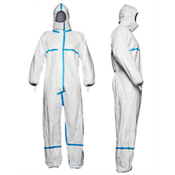 杜邦DuPont 医用一次性防护服TMC XL码，Tyvek特卫强，白色胶条灭菌，1件/袋