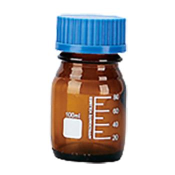 亚速旺/Asone 经济型螺口试剂瓶(棕色) 100ml(96个/箱)，CC-4330-51 售卖规格：1箱