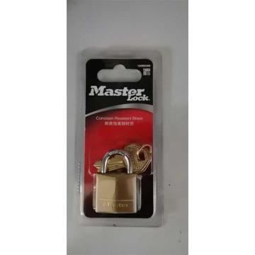 玛斯特Master Lock 铜挂锁，130MCND，30mm宽，实心黄铜锁体