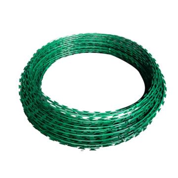 夜莺 刀片刺绳，包塑，双螺旋 草绿色10米 50CM 售卖规格：1卷