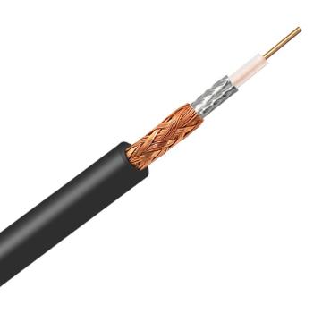 海乐 高频同轴电缆SYV50-3射频线馈线双屏蔽，SYV50-3 RG58高频线 铜芯直径0.9mm 纯铜112编 100米/卷 售卖规格：1卷