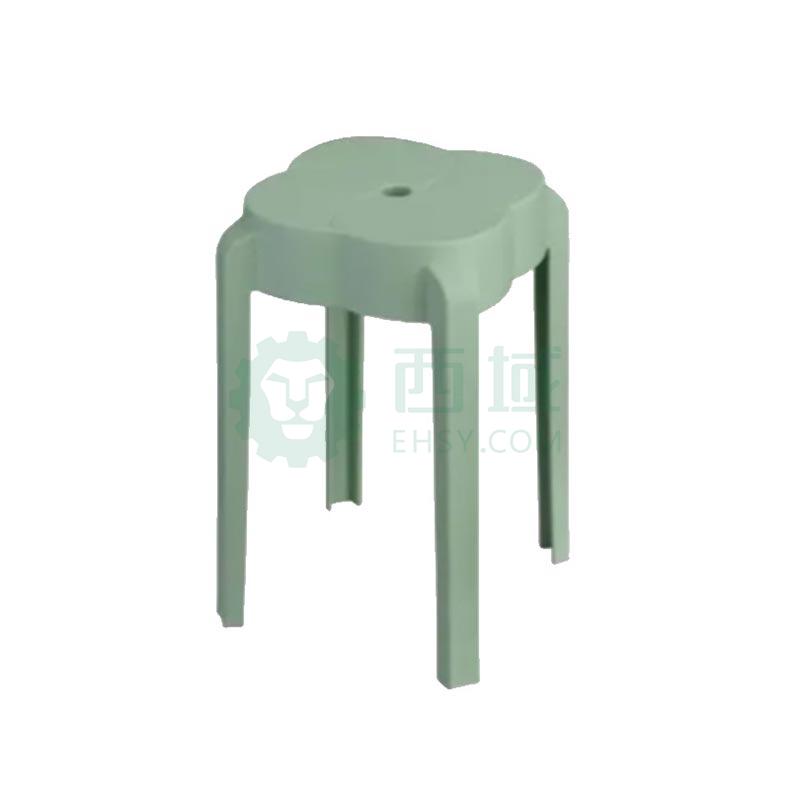 埃珂珅 塑料凳凳子，FC-211-绿色 四叶草凳 售卖规格：1把