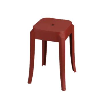 埃珂珅 塑料凳凳子，FC-209-红色 方凳 售卖规格：1把