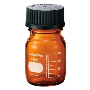 亚速旺/Asone 玻璃瓶 茶褐色 100ml，4-934-01 售卖规格：1个