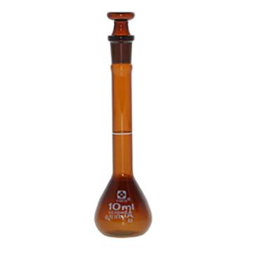 柴田科学/SIBATA 容量瓶，6-241-02 10ml，高精度，茶色 售卖规格：1个
