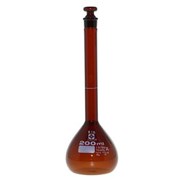 柴田科学/SIBATA 容量瓶，6-241-07 200ml，高精度，茶色 售卖规格：1个