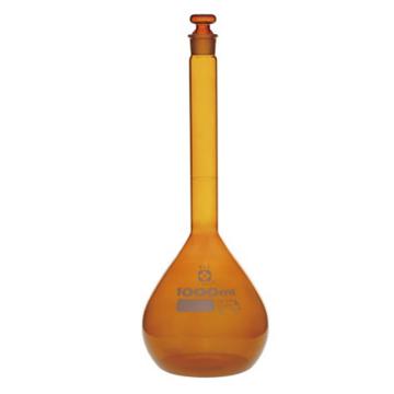 柴田科学/SIBATA 容量瓶，6-241-10 1000ml，高精度，茶色 售卖规格：1个