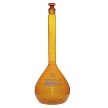 柴田科学/SIBATA 容量瓶，1-8659-10 1000ml，A级，茶色 售卖规格：1个