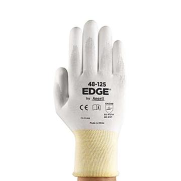 安思尔/Ansell PU涂层手套，48125070 弹性针织袖口，白色衬里，白色涂层 售卖规格：1副