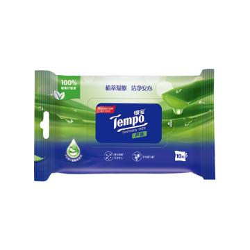 得宝/Tempo 芦荟湿厕纸，T3412 10片装 售卖规格：1包