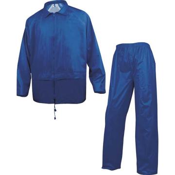 代尔塔/DELTAPLUS 涤纶雨衣套装，407003-XXL-藏青色 售卖规格：1件