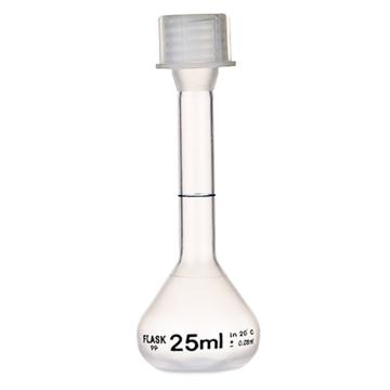 比克曼生物 容量瓶，110423002 25ml，PP，透明，螺口 售卖规格：1个