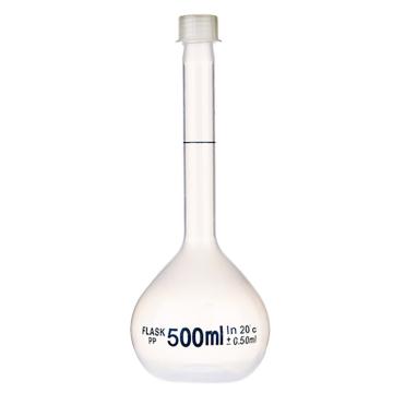 比克曼生物 容量瓶，110423006 500ml，PP，透明，螺口 售卖规格：1个