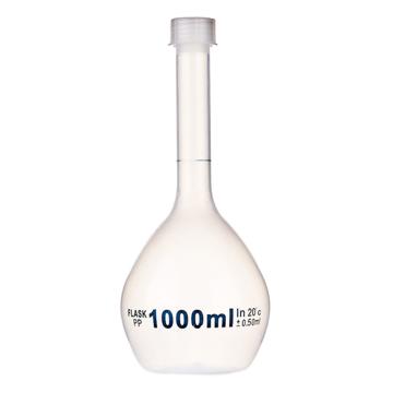 比克曼生物 容量瓶，110423007 1000ml，PP，透明，螺口 售卖规格：1个