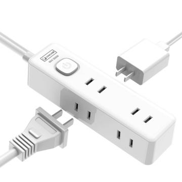 吉顺 便携迷你插座，GS-T04K 1.5m 6位两孔 总控开关 售卖规格：1个