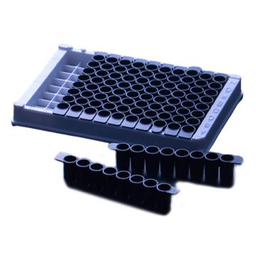 比克曼生物 高吸附黑色酶标板单条可拆，12*F8连，1个/袋，100袋/箱，110308002 售卖规格：1个