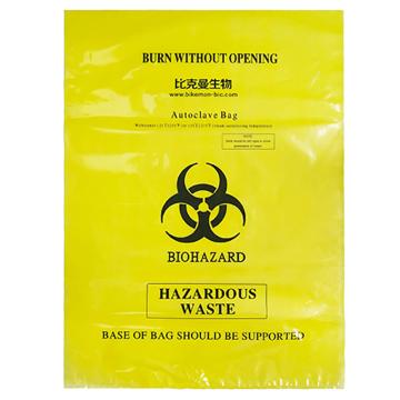比克曼生物 耐高温生物安全袋（PP复合膜材质），黄色，41.5*60cm，50个/袋，18袋/箱，110106006 售卖规格：1袋