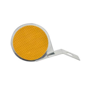 安赛瑞 斜插式圆形轮廓标,,6个装,障碍物圆形轮廓标,,单面黄色,310389