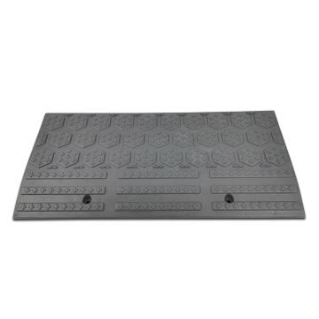 安赛瑞 路沿坡,塑料台阶垫斜坡垫,便携式马路牙子台阶上坡垫,60×27×10cm,灰色,企业专享,25956