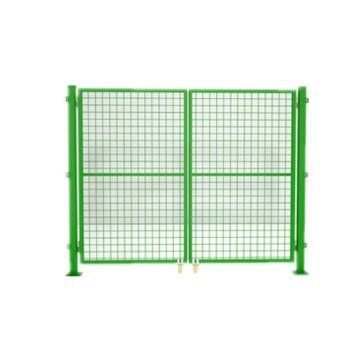 锦安行 车间防护网配套门，JCH- CFW-G-07 高2.0x宽3.0对开门 绿色 配一片网+一根立柱 售卖规格：1套