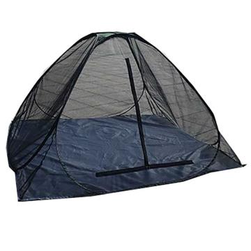 安赛瑞 免搭建速开防蚊帐篷，野外透气网纱便携露营蚊帐，3F00686，黑色，2x2x1.35m 售卖规格：1顶