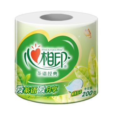 心相印 茶语系列4层200g卷筒卫生纸，BT2610 售卖规格：27卷/箱