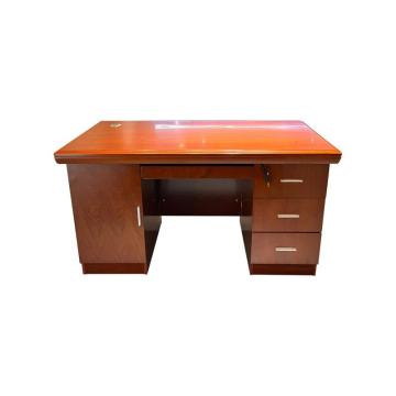 企诺 办公桌胡桃木色油漆，QN-LK-LT1411 1400W*700D*760H 售卖规格：1张