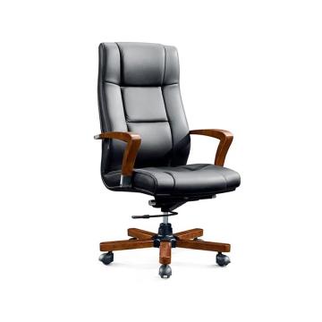 企诺 电脑椅简约舒适靠背皮质老板椅商务办公椅，QN-DE6713A 640*720*1180mm 售卖规格：1张