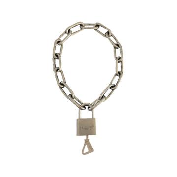 锦安行 304不锈钢链条锁，JCH-LS1-4K φ6mm×3m40#短梁通开不锈钢锁头含钥匙×1 售卖规格：1条