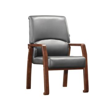企诺 实木会议椅皮革办公椅，QN-C101B 牛皮 640*700*990mm 售卖规格：1张