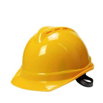 添盾 V型ABS透气型安全帽，TD-HT02-黄 旋钮式帽衬，Y型下颚带 售卖规格：1顶
