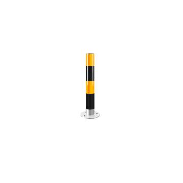锦安行 75cm镀锌立柱，黄黑色 750×φ76×150mm 管厚2.0，JCH-LZ26 售卖规格：1个