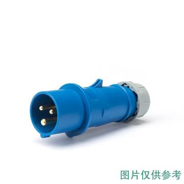 正泰/CHINT 工业防水移动式插头，NTC1-316P6h/250VW IP67 250V 16A 3P 售卖规格：1个