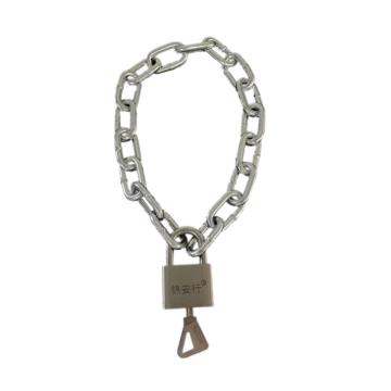 锦安行 镀锌链条锁，JCH-LS6-2K φ6mm×1.5m镀锌链条＋40#通开不锈钢锁头含钥匙×1 售卖规格：1条