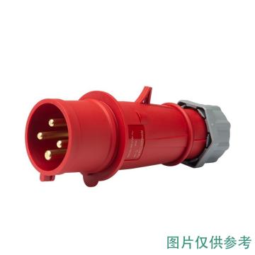 正泰CHINT 工业防水插头，NTC1-432P6h/415V，IP44 4P 32A 415V