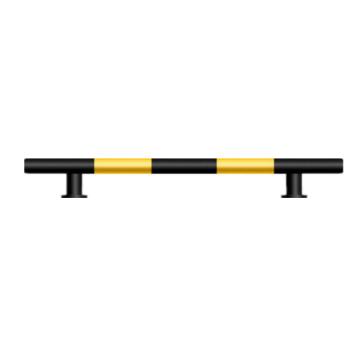 锦安行 T型柱式钢管防撞护栏，黄黑色2000×φ76×300mm 管径2.0，JCH-DCQ09 售卖规格：1个